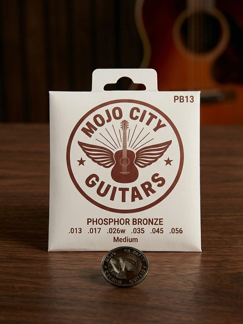 PB13 Phosphor Bronze 13-56 Medium Gauge Acoustic Guitar Strings
