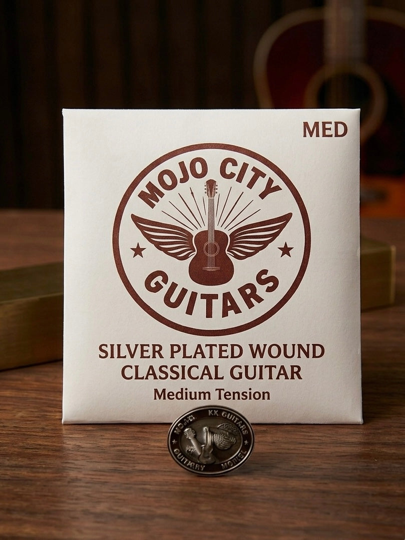 Silver Plated Wound Medium Tension Classical Guitar Strings